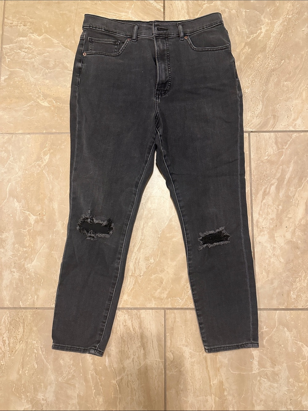 Express Charcoal Gray High-Rise Skinny Jeans size 10 S